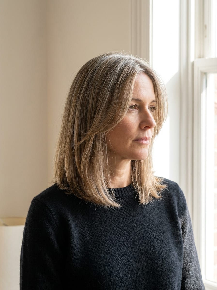 Long Bob für feines Haar - Frisur ab 60 für feines Haar